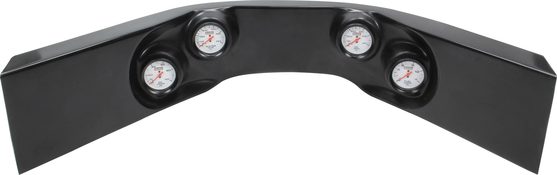 Extreme 4-Gauge Molded Dash OP/WT/OT/FP Black QUICKCAR RACING PRODUCTS