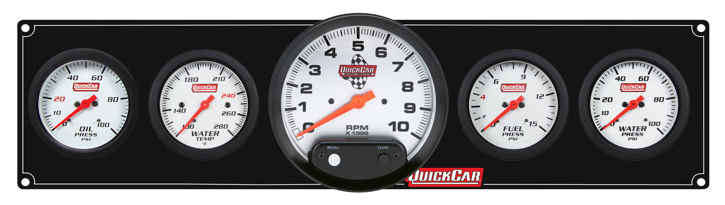 Extreme 4-1 Panel w/Tach OP/WT/FP15/WP Black QUICKCAR RACING PRODUCTS