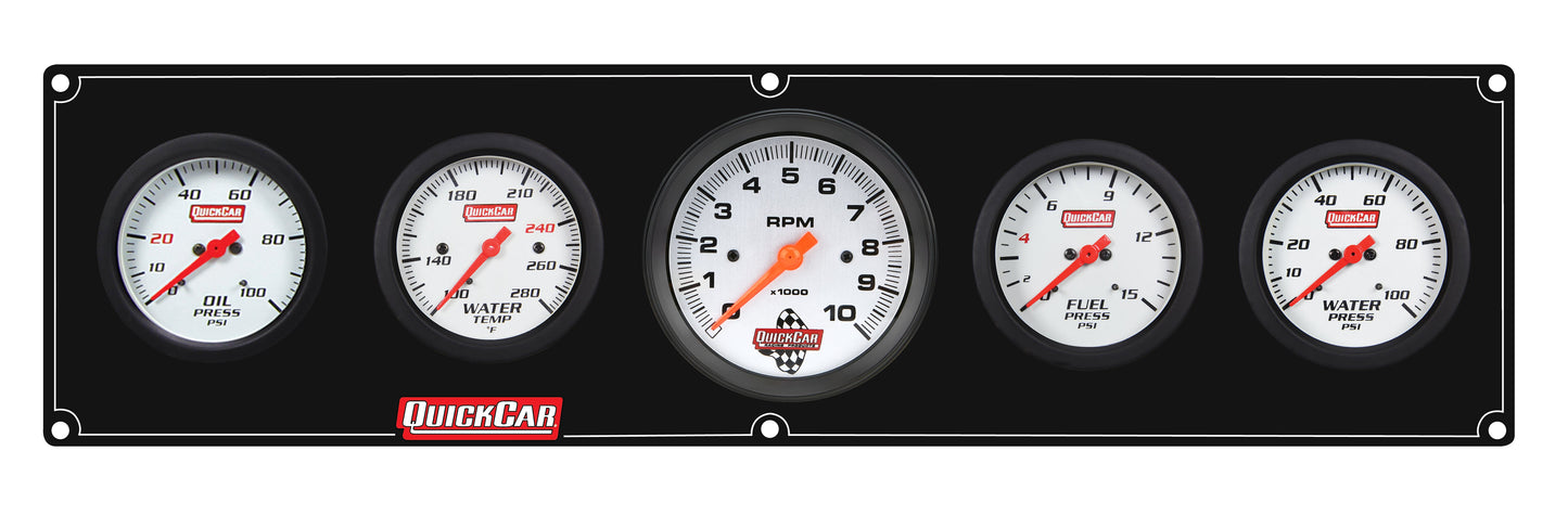 Extreme 4-1 Panel w/Tach OP/WT/FP15/WP Black QUICKCAR RACING PRODUCTS