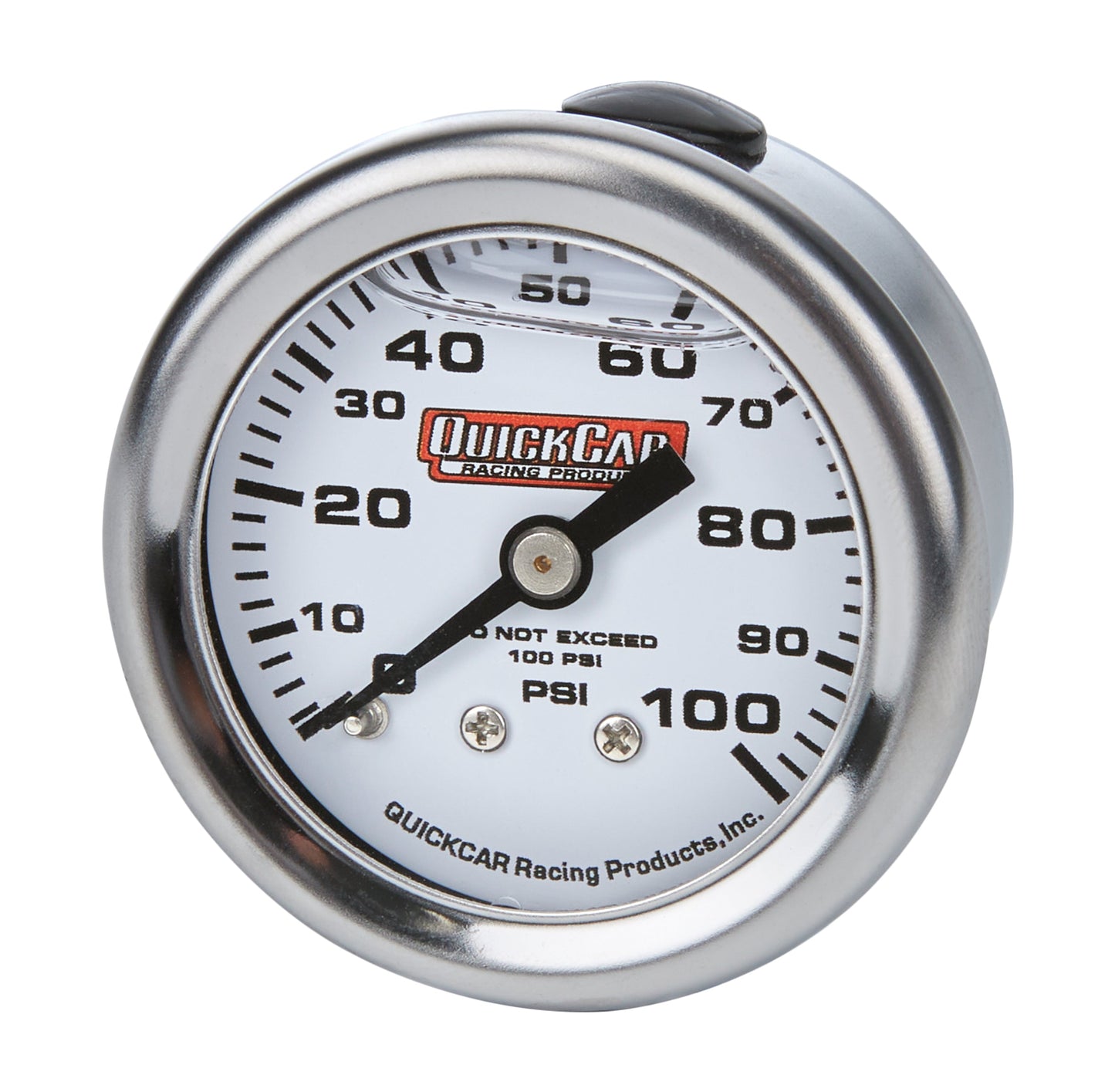 Pressure Gauge 0-100 PSI 1.5in Liquid Filled QUICKCAR RACING PRODUCTS