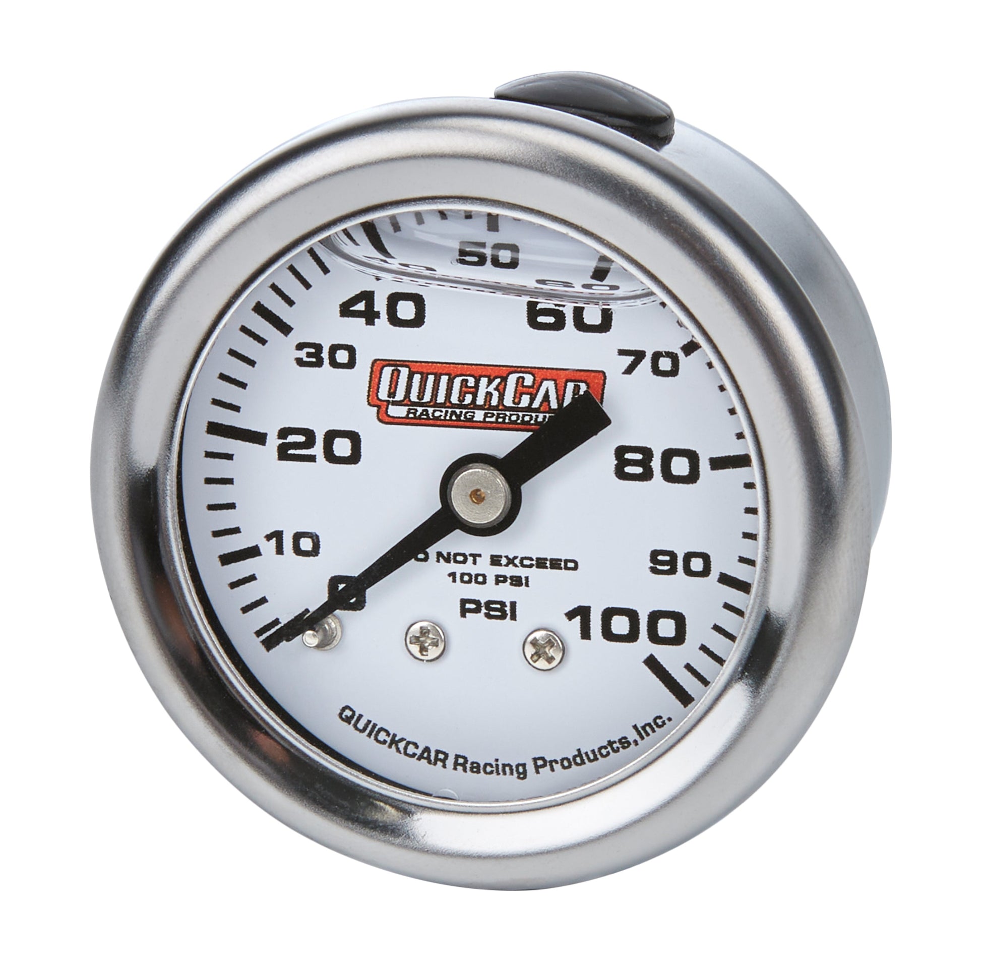 Pressure Gauge 0-100 PSI 1.5in Liquid Filled QUICKCAR RACING PRODUCTS