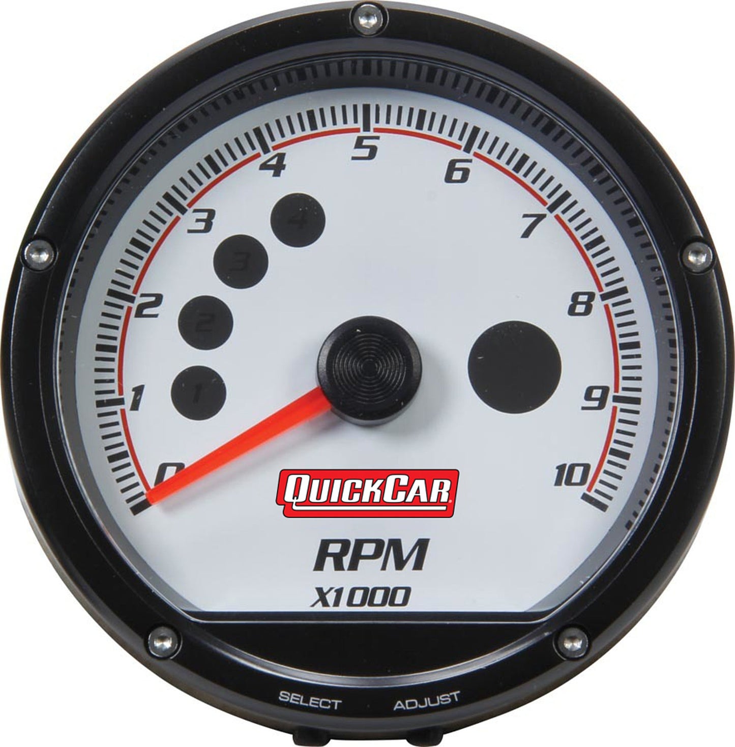 Redline Multi-Recall Tach White QUICKCAR RACING PRODUCTS