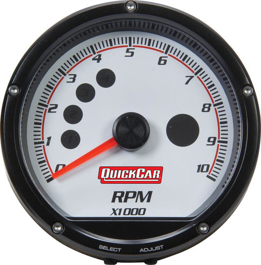 Redline Multi-Recall Tach White QUICKCAR RACING PRODUCTS