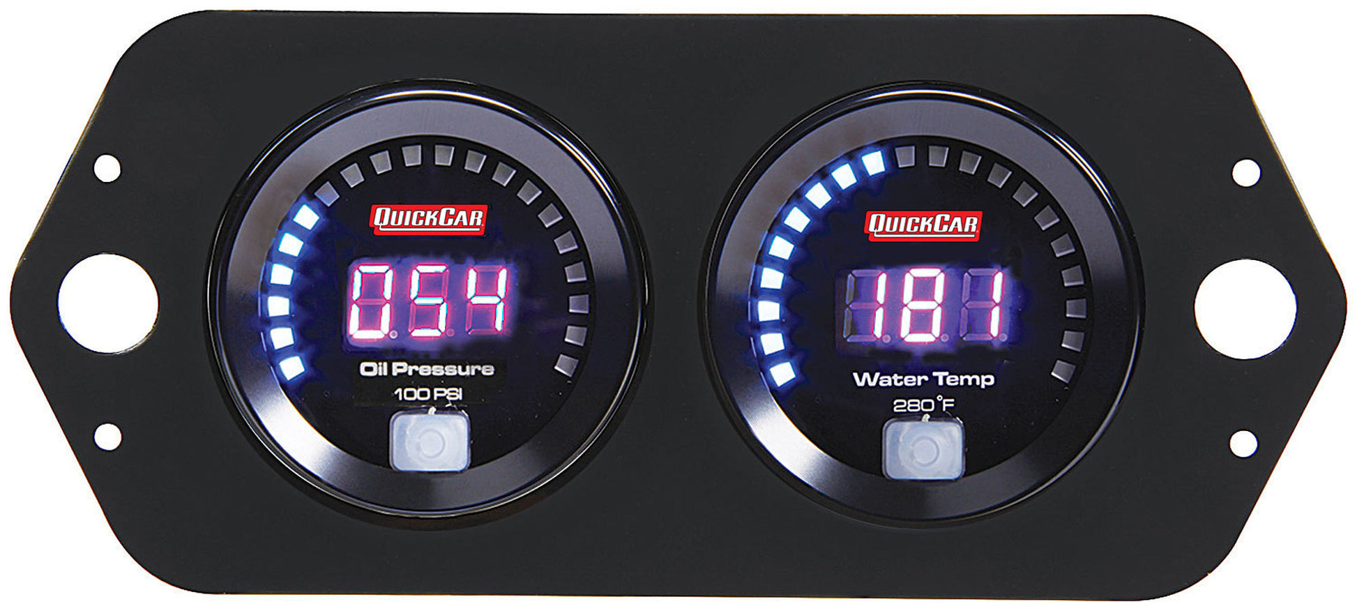 Digital 2-Gauge Panel Open Wheel OP/WT QUICKCAR RACING PRODUCTS