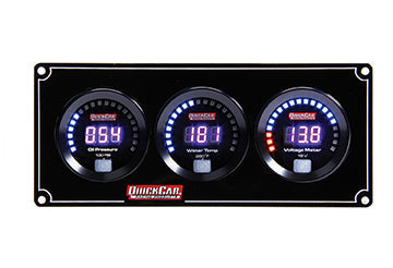 Digital 3-Gauge Panel OP/WT Volts QUICKCAR RACING PRODUCTS