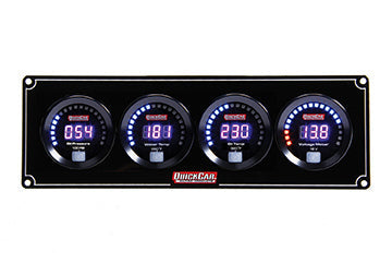 Digital 4-Gauge Panel OP/WT/OT/Volts QUICKCAR RACING PRODUCTS