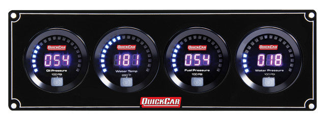 Digital 4 Gauge Panel OP/WT/FP100/WP QUICKCAR RACING PRODUCTS