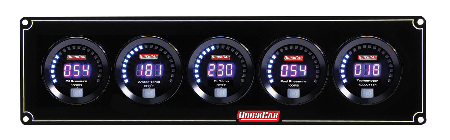 Digital 4-1 Gauge Panel OP/WT/OT/FP100 QUICKCAR RACING PRODUCTS