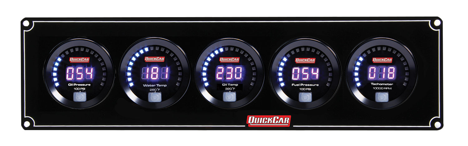 Digital 4-1 Gauge Panel OP/WT/OT/FP100 QUICKCAR RACING PRODUCTS
