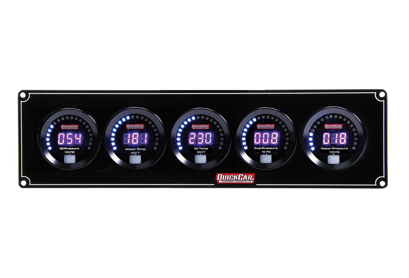 Digital 5-Gauge Panel OP/WT/OT/FP/WP QUICKCAR RACING PRODUCTS