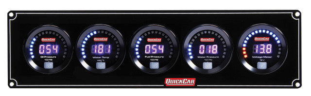 Digital 5 Gauge Panel OP/WT/FP100/WP/VT QUICKCAR RACING PRODUCTS