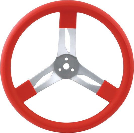 15in Steering Wheel Alum Red QUICKCAR RACING PRODUCTS