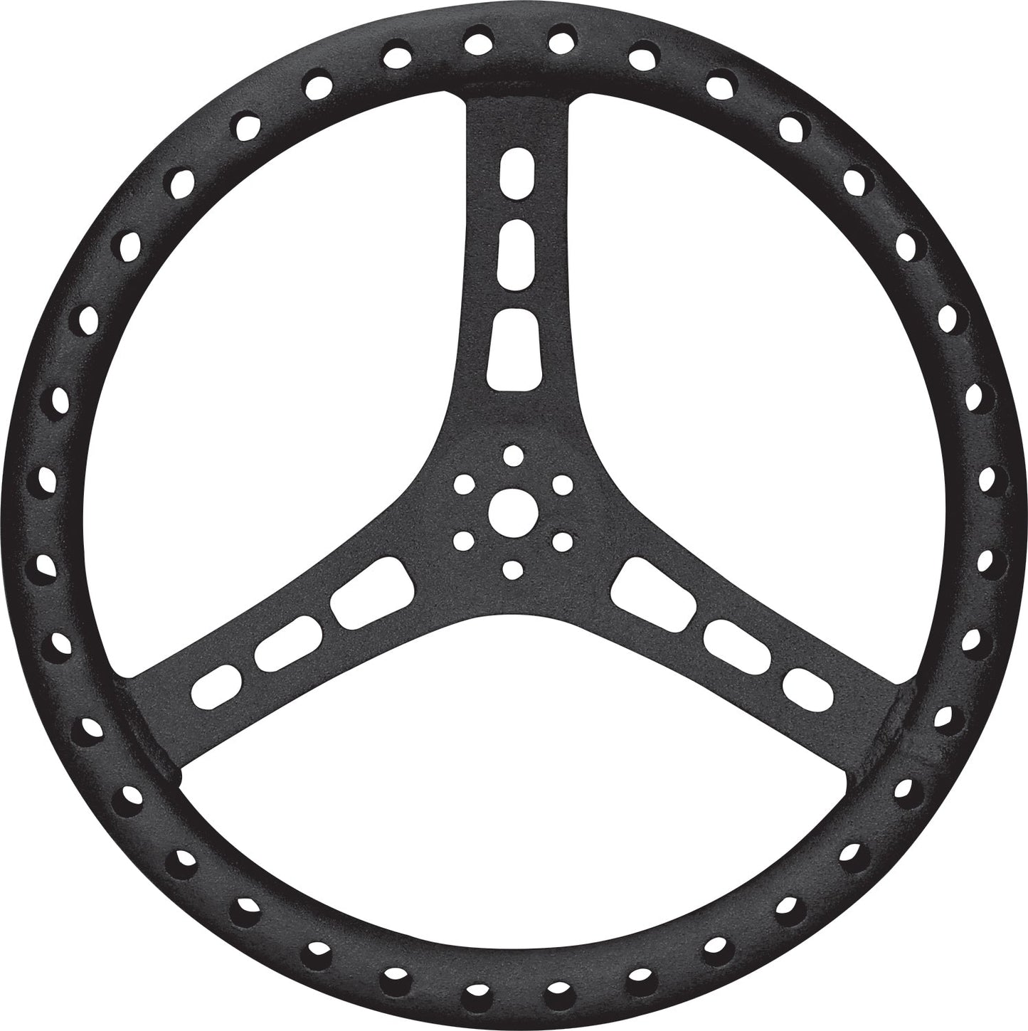 15in Steering Wheel L/W Aluminum Black QUICKCAR RACING PRODUCTS