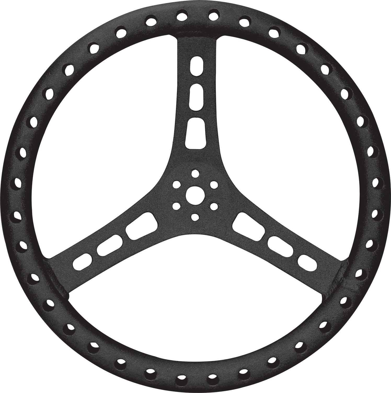 15in Steering Wheel L/W Aluminum Black QUICKCAR RACING PRODUCTS