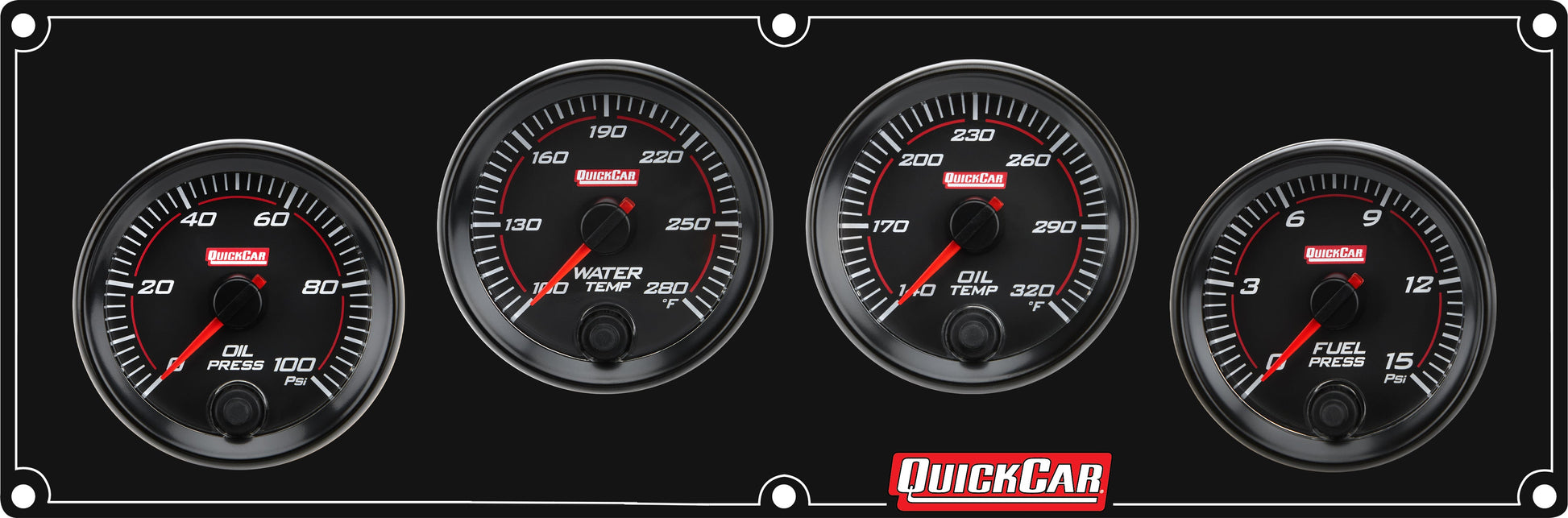 Redline 4-1 Gauge Panel OP/WT/OT/FP QUICKCAR RACING PRODUCTS