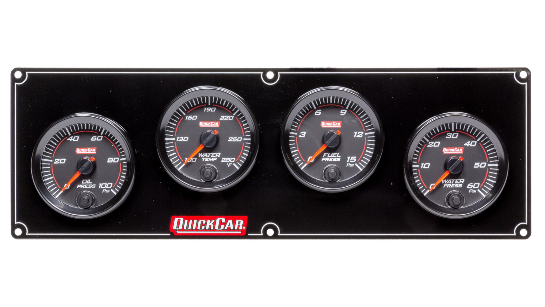 Redline 4 Gauge Panel OP/WT/FP/WP QUICKCAR RACING PRODUCTS