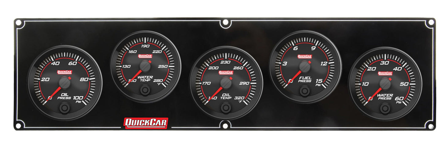 Redline 5 Gauge Panel OP/WT/OT/FP/WP QUICKCAR RACING PRODUCTS