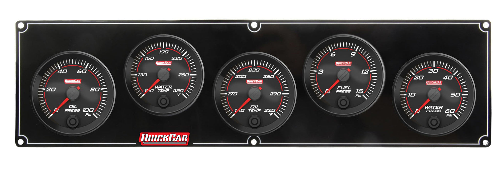 Redline 5 Gauge Panel OP/WT/OT/FP/WP QUICKCAR RACING PRODUCTS