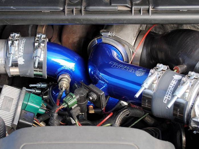 Sinister Diesel Intake Elbow with Boots for 1999.5-2003 Ford Powerstroke 7.3L Sinister Diesel