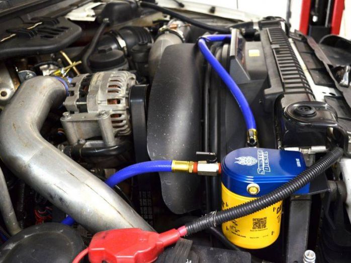 Sinister Diesel Coolant Filtration System (w/ CAT) for 2003-2007 Ford Powerstroke 6.0L Sinister Diesel