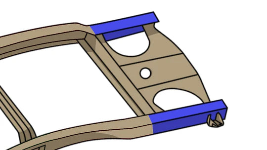 Rust Buster Rear Frame Repair Kit for 1998-2003 Ford Ranger - Right - RB7200R