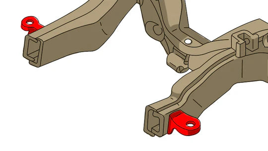 Rust Buster Radiator Core Support Mounts for 1988-1998 GM C/K 1500 - RB7308