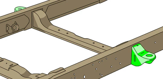 Rust Buster Center Cab Mount for 1999-2013 GM Pickups - Right - RB7325R