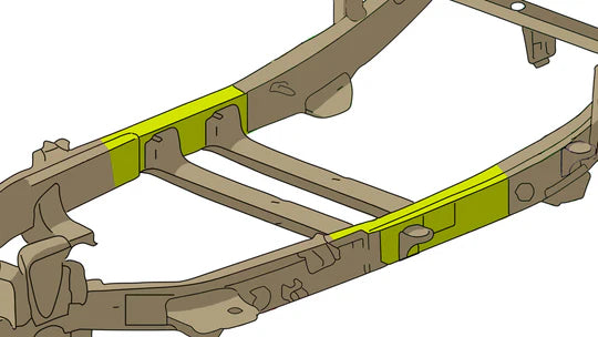 Rust Buster Center Frame Repair Kit for 2004-2012 Colorado Canyon - Left - RB7504L