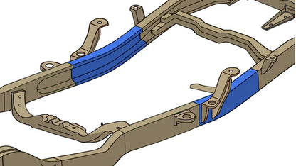 Rust Buster Leaf Spring Frame Repair Kit Left for 1994-2004 S10 Sonoma - RB7603L
