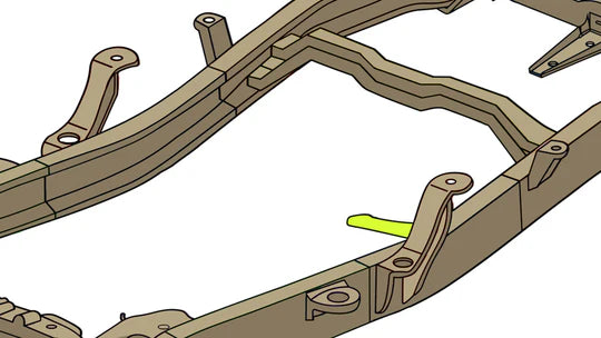 Rust Buster Fuel Tank Support Bracket for 1994-2004 Chevy S10 GMC Sonoma - RB7616