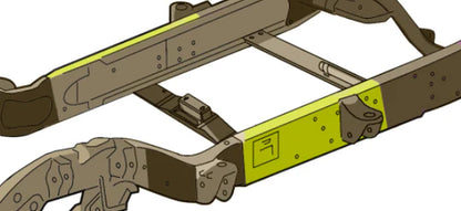 Rust Buster Center Frame Repair Kit Left for 2001-2010 GM HD Pickups - RB7805L