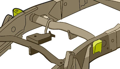 Rust Buster Center Bed Mount for 2001-2010 GM HD Pickups - RB7807