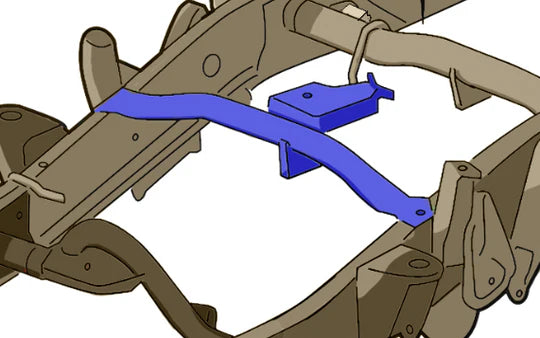 Rust Buster Forward Fuel Tank Crossmember for 2001-2010 GM HD Pickups - RB7812