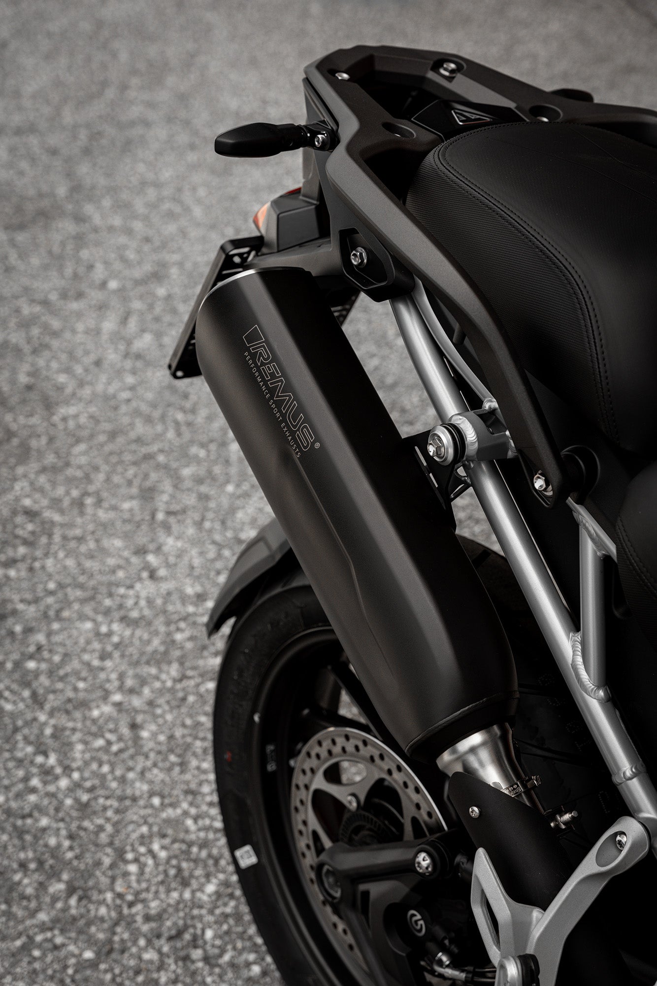 Remus 2023+ Triumph Tiger 1200 GT Stainless Steel Slip-On Sport Silencer Exhaust - Black