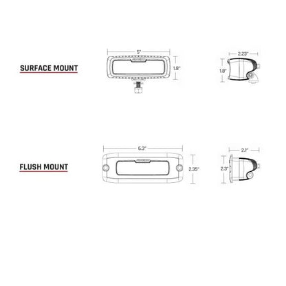 Rigid Industries Flood Surface Mount SR-Q Pro - 904113 Rigid Industries