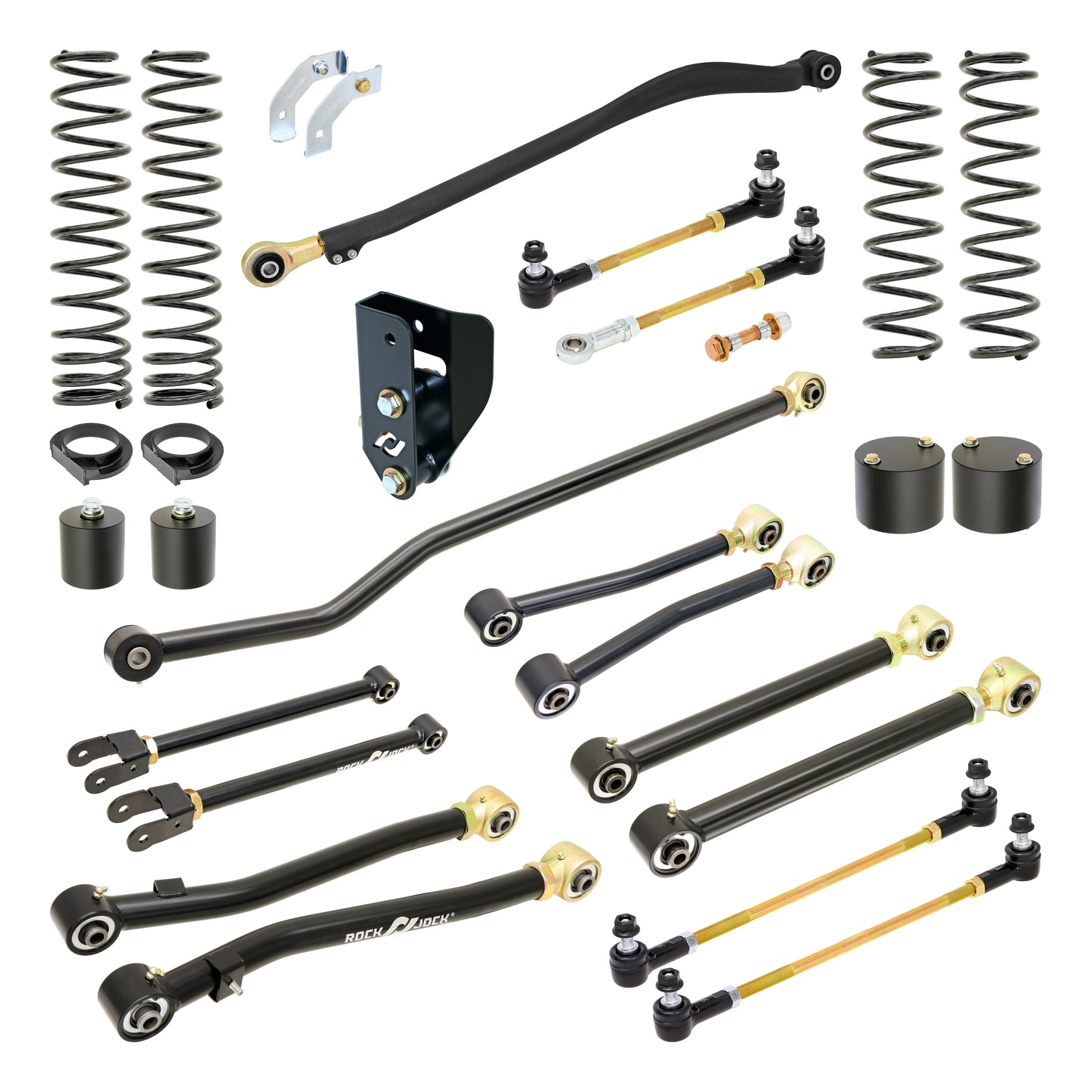 RockJock JL Gas V6 Pro Edition Suspension System 3.5in Lift