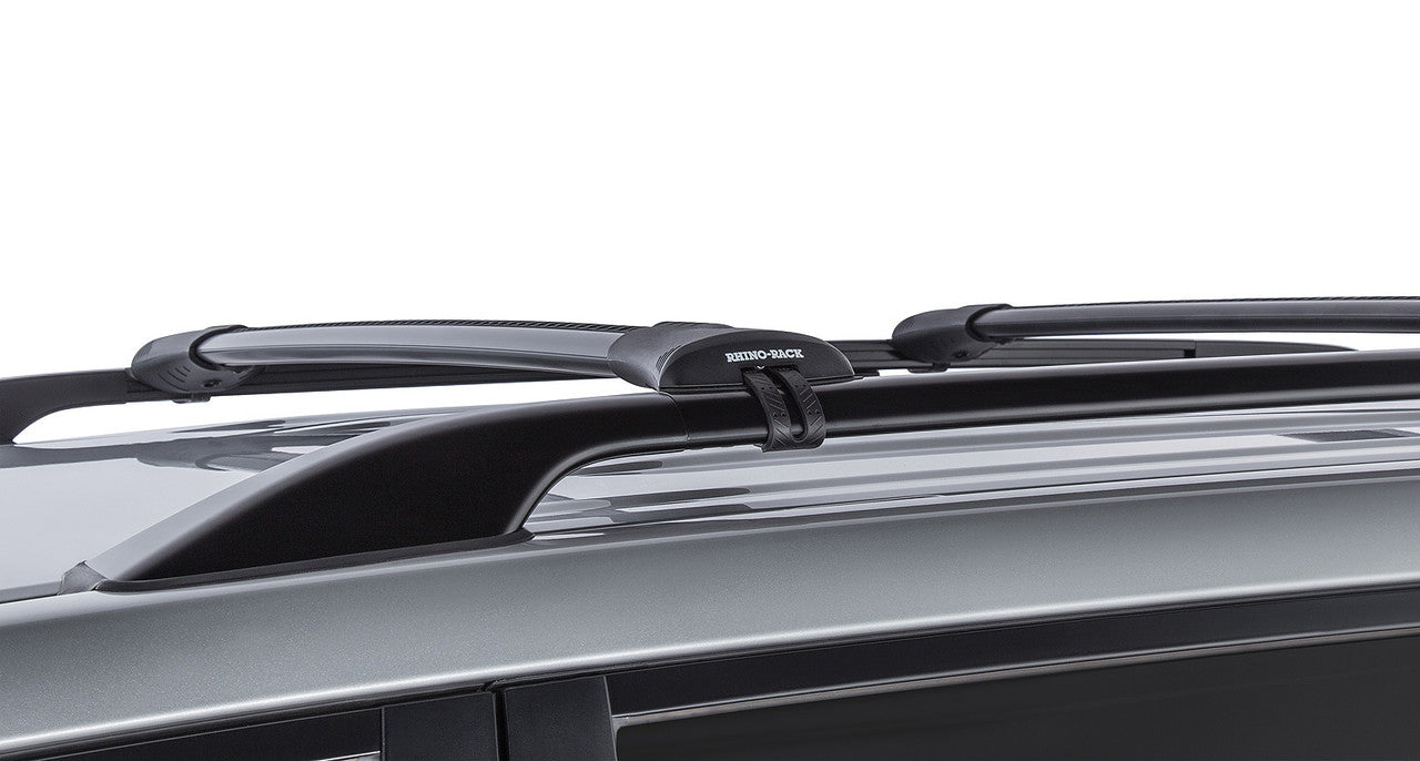 Rhino-Rack 07-13 Chevrolet Avalanche 4 Door Pick Up Vortex StealthBar 2 Bar Roof Rack - Black