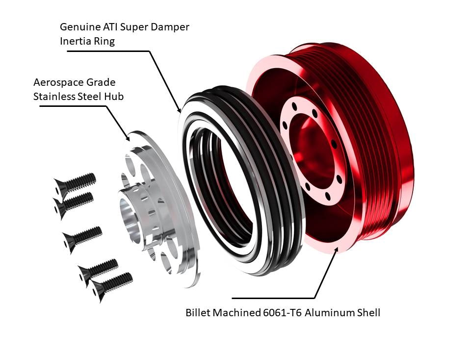 ATI Inertia Ring - 10 - 4 Ring STD Weight ATI916314
