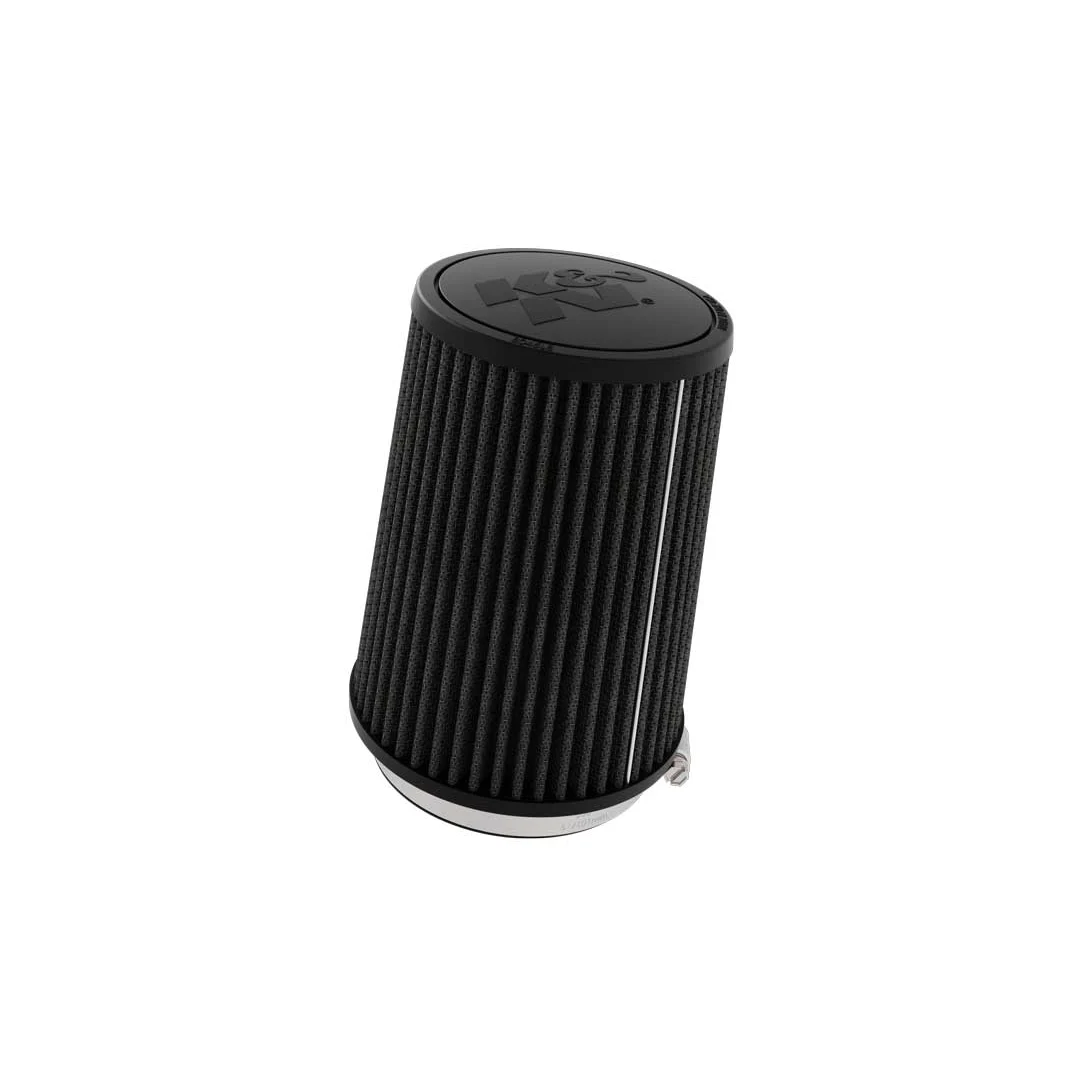 K&N Universal Clamp-On Air Filter 4in Flange ID 5.375in Base OD 4.5in Top OD 7in Height