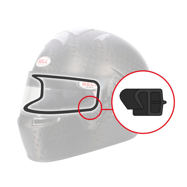 Bell Rubber Profile Visor Edge 77CM - Black