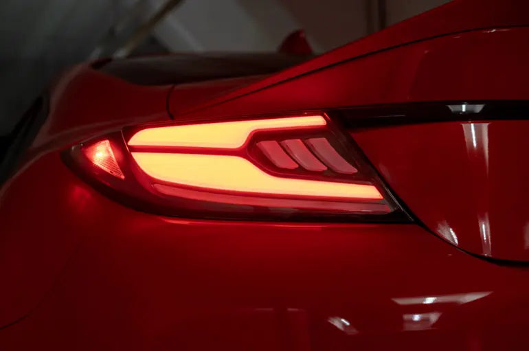OLM Raiden LED Taillights Clear Red for 2022-2026 Subaru BRZ, Toyota GR86 - OLME.49016.1-CR