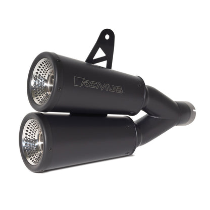 Remus 2019 Indian FTR 1200/S Vertical Black Race Slip On w/Sound Insert