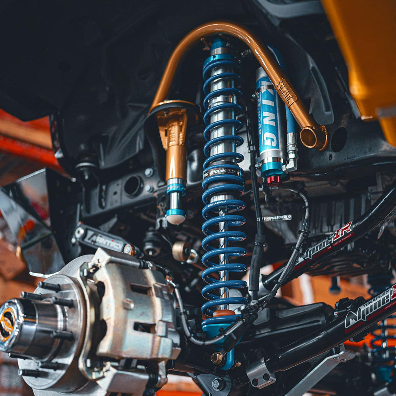 Front Coilover Conversion Bump Stop Kit for 2018-2021 Jeep Wrangler JL by JKS Manufacturing