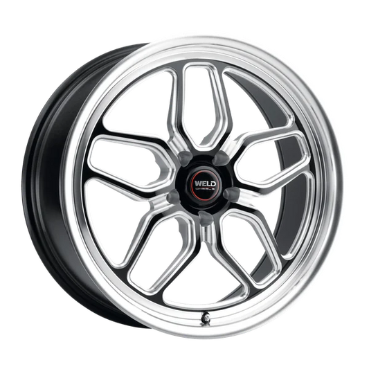Weld S107 20X11 Laguna 5X120.65 ET70 BS8.75 Gloss Black MIL Dia 70.3