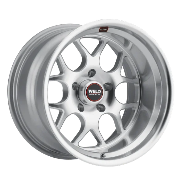 Weld Solana 18x8 / 5x120.65 BP / ET0 / 78.1mm Bore - Gloss Silver Machined Wheel