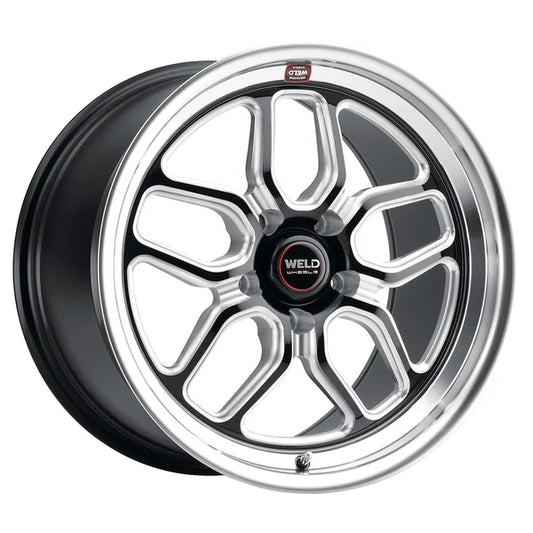 Weld S152 18X5 Laguna Drag 5X120.7 ET-10 BS2.60 Gloss Black MIL Dia 78.1