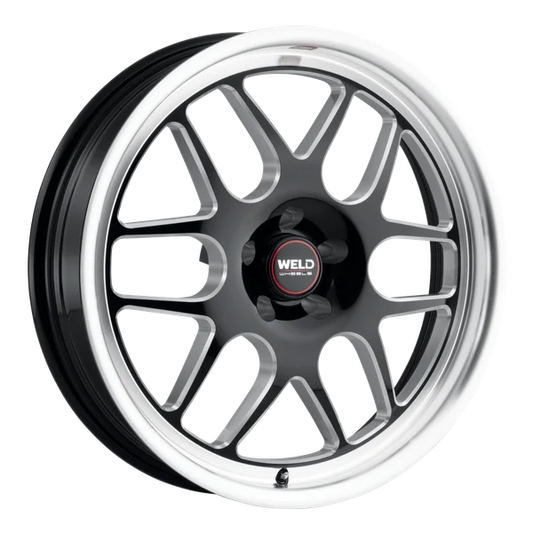 Weld Solana Drag 20x5 / 5x114.3 BP / ET-38 / 78.1mm Bore - Gloss Black MIL DIA Wheel
