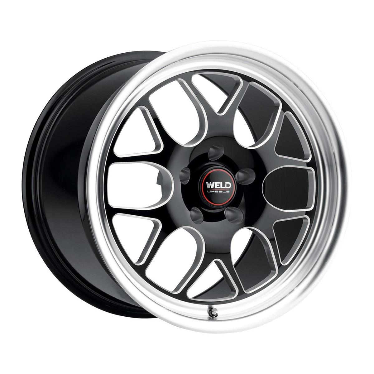 Weld Solana Drag 20x5 / 6x135 BP / ET-19 / 87.1mm Bore - Gloss Black MIL DIA Wheel