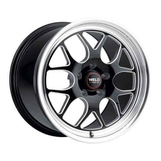 Weld Solana Drag 20x5 / 6x135 BP / ET-19 / 87.1mm Bore - Gloss Black MIL DIA Wheel