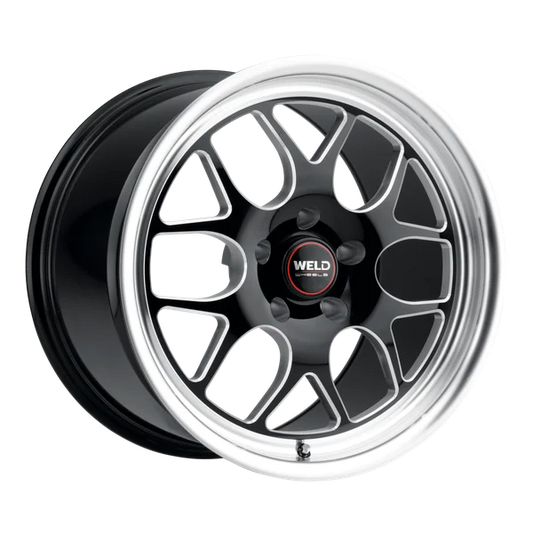 Weld Solana Drag 17x10 / 6x139.7 BP / ET25 / 106.1mm Bore - Gloss Black MIL DIA Wheel